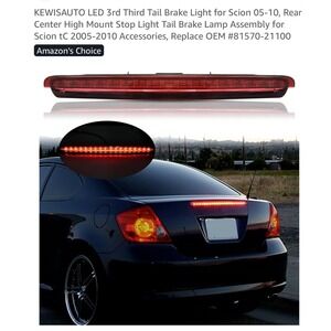 LED 3rd Third Brake Light for Scion tC 2005-2010 Rear Center Stop KEWISAUTO